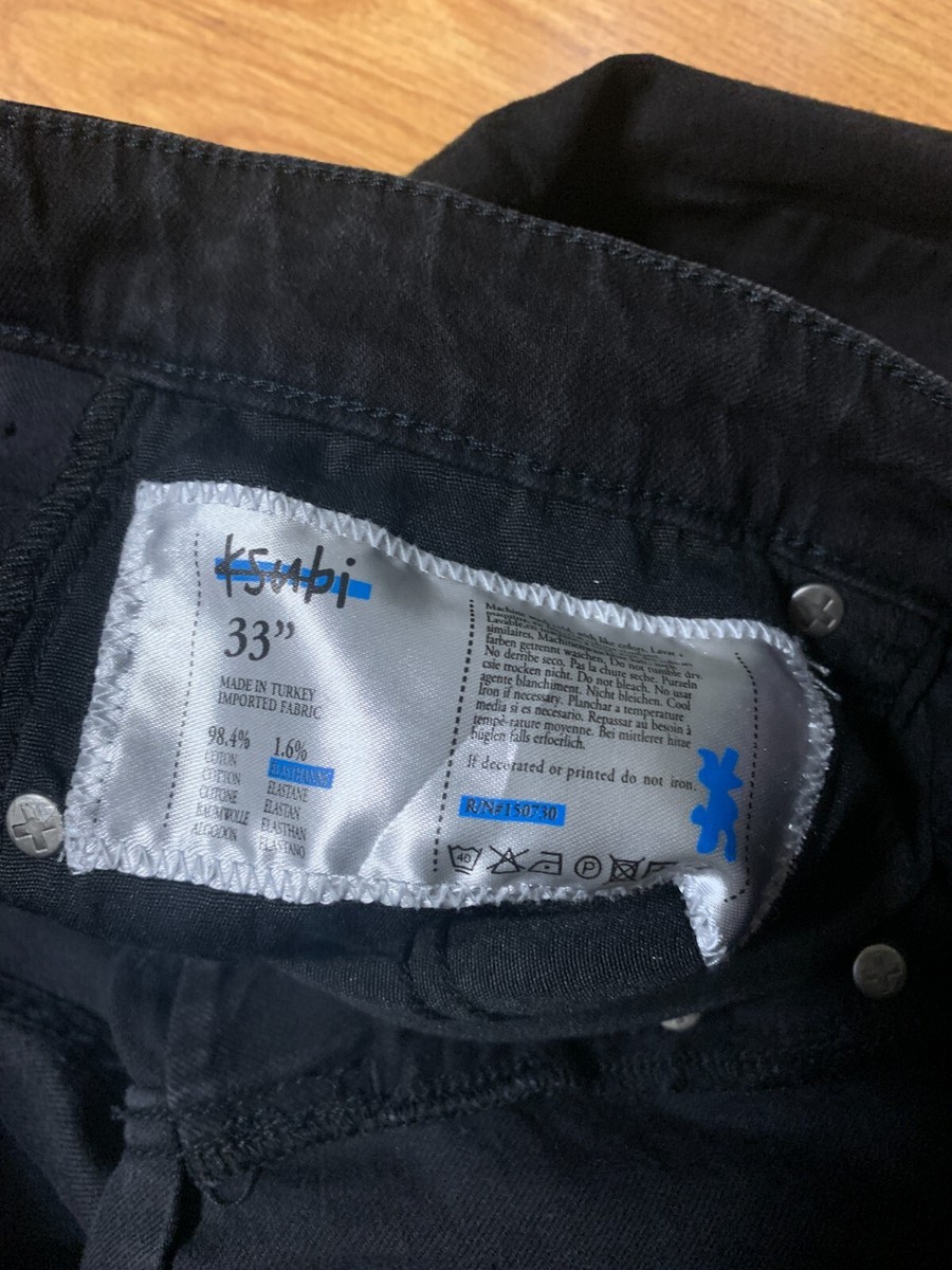 Ksubi Jeans Mens 33 Denim Black Button Fly Hip Hop Rap Ksubi Jeans Mens 33 Denim Black Button Fly Hip Hop Rap