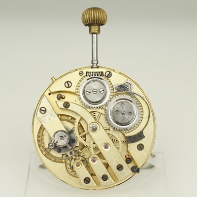 Rare! Pocket Watch Movement Men's no fusee duplex chronometer no repeater RAR