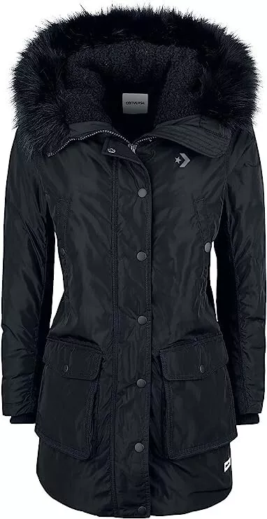 Converse womens sideline clearance down puffer jacket black