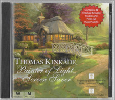 Thomas Kinkade Painter of Light Screen Saver CD, 2005 NEW 