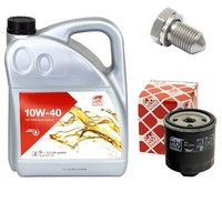MotoröL Set 10W-40 5Liter + ÖLfilter + Schraube FüR Seat Toledo II Ibiza 1.6 1.8
