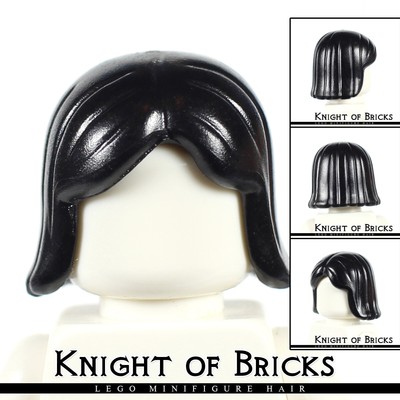 Lego Minifigure Hair Black 4530 Female Girl Long Male Boy Head