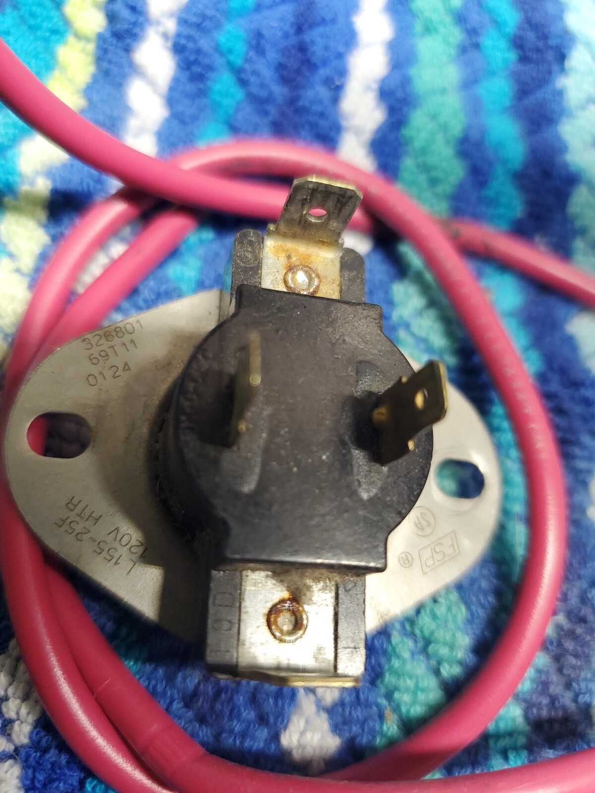 Whirlpool Kenmore Dryer Thermostat 326801 3387134 661512 + wires☆Free