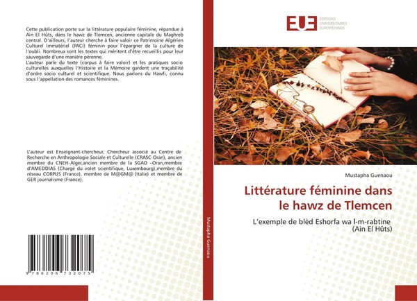 Mustapha Guenaou | LittéRature FéMinine Dans Le Hawz De Tlemcen | Taschenbuch-image