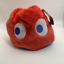 Pac-Man Reversible Ghost Blue Red Toy Factory Plush 7" Toy NWT