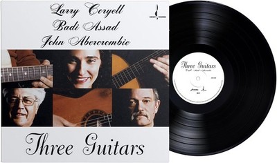 Larry Coryell, Badi Assad & John Abercrombie Three Guitars (Vinyl) 12'' Album