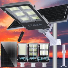 99000000LM Commercial LED Solar Street Light Outdoor Dusk to Dawn Road Area Lamp