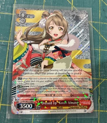 WeiB (Weiss) Schwarz Card Love Live DX Dressed Up Kotori Minami R English