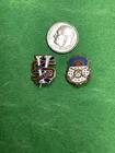 2 Very Rare Antique Small  Sons of Veterans lapel pins  Enameled