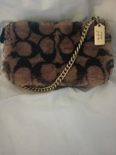 Coach J Lo Nolita 19 rare black/tan shearling...