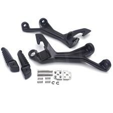 Rear Foot Pegs Rest Bracket Set Fit Kawasaki Ninja 400 2018-2024 Z400 2019-2024