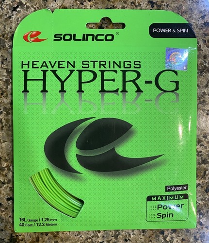 Solinco Heaven Strings Hyper G 16 L Gauge Tennis String -40 Ft-Brand New