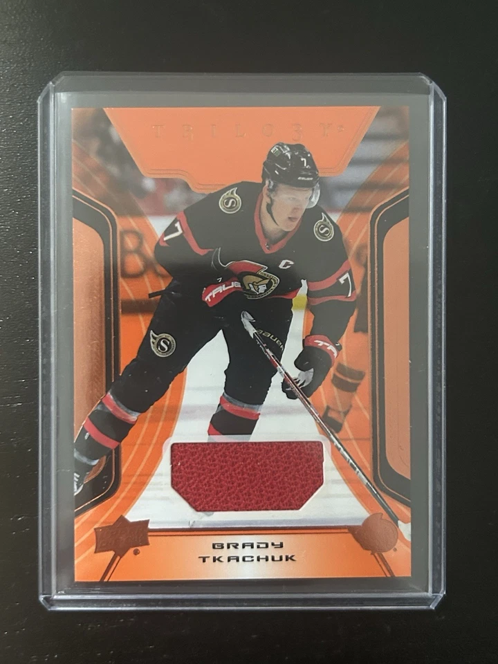 Brady Tkachuk 2023-24 Upper Deck Trilogy Ottawa Senators #55 Jersey - Image 3 of 4