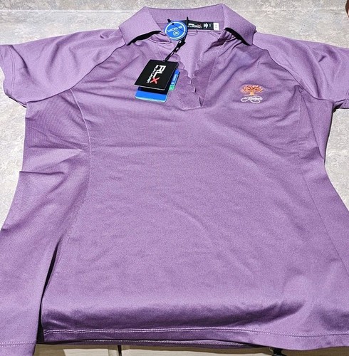NWT! RLX RALPH LAUREN-KIAWAH-Mauve Poly/Spdx Womens SS, Summer Golf Shirt-(S/P) - Picture 2 of 5
