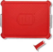 Baker's Edge Lid & Wedge Pack for Brownie Pan | Booster Pack, Red 