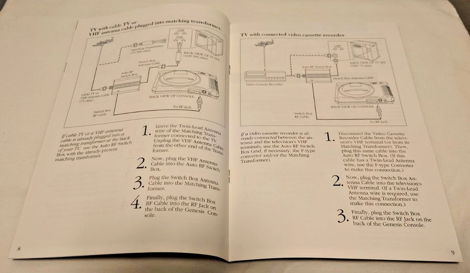 Sega Genesis System Console Instruction Manual Only 1989 - Image 4 of 4