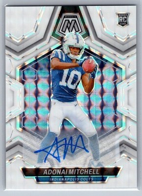 2024 Panini Mosaic Adonai Mitchell Rookie Autographs Mosaic Auto