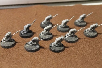 Moria Goblins x10 with Spears Lord of the Rings Plastic