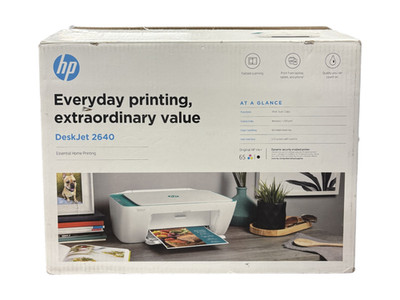 HP DeskJet 2640 All-in-One Printer Scanning Print From Laptop Tablet Phone NIB