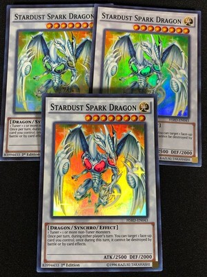 Yugioh Stardust Spark Dragon HSRD-EN043 1st Super x3 (NM)