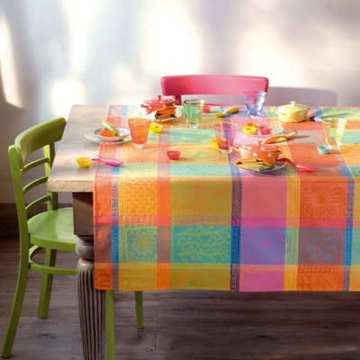 Garnier-Thiebaut Mille Wax Creole Tablecloth Vivid 175x350cm