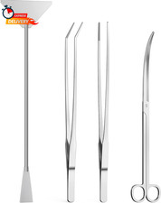 4Pcs Aquascaping Tools, Jeimier Aquascape Kit, Long and Strong Aquarium Tweezers