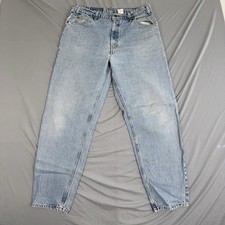 Vintage Levis 550 Relaxed Fit Tapered Leg Jeans Mens 32x30 Blue Denim Orange Tab