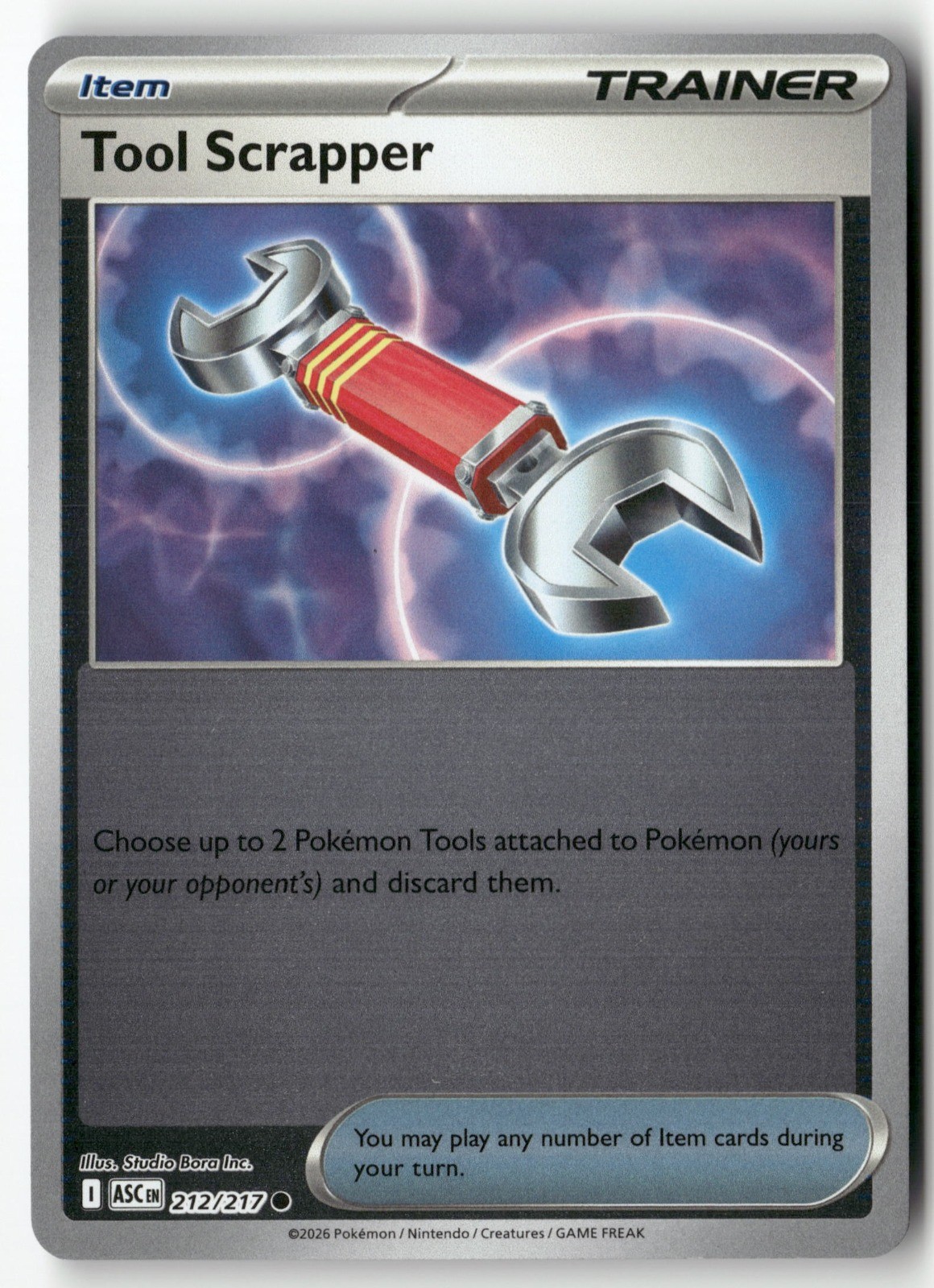 Tool Scrapper Reverse Holo Common ME: Ascended Heroes 212/217 NM