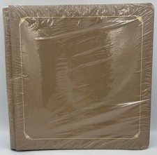 Creative Memories 12x12 Album Khaki Tan With Gold Trim Natural Pages New Sealed