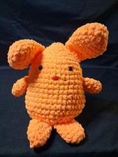 Easter Egg Shaped Easter Bunny Hand Crafted Crochet Super Soft Cuddly