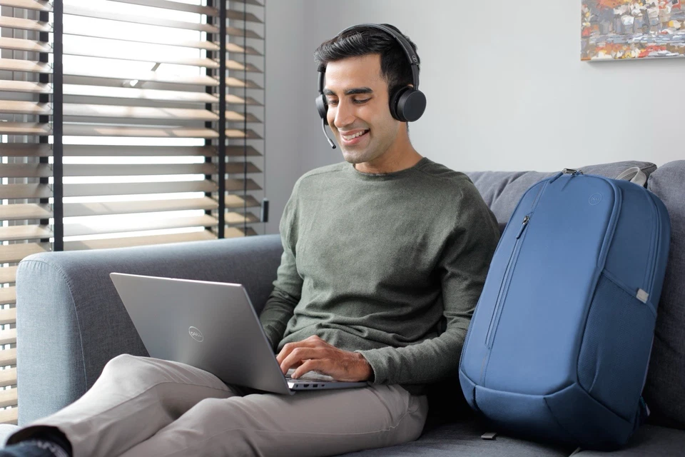 Mochila urbana Dell EcoLoop 14-16 azul mochila 4 laptops notebooks estuche trasero 3D Foto 4 de 4