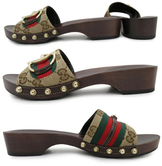 GUCCI Horsebit Sandals GG Campus #35 1/2 thumbnail 4