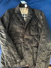 Burberry Quilted Black Jacket Size Medium Men