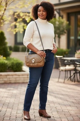 Bolso de hombro Guess dorado imitación piel de serpiente con dije de corazón - Imagen 1 de 3