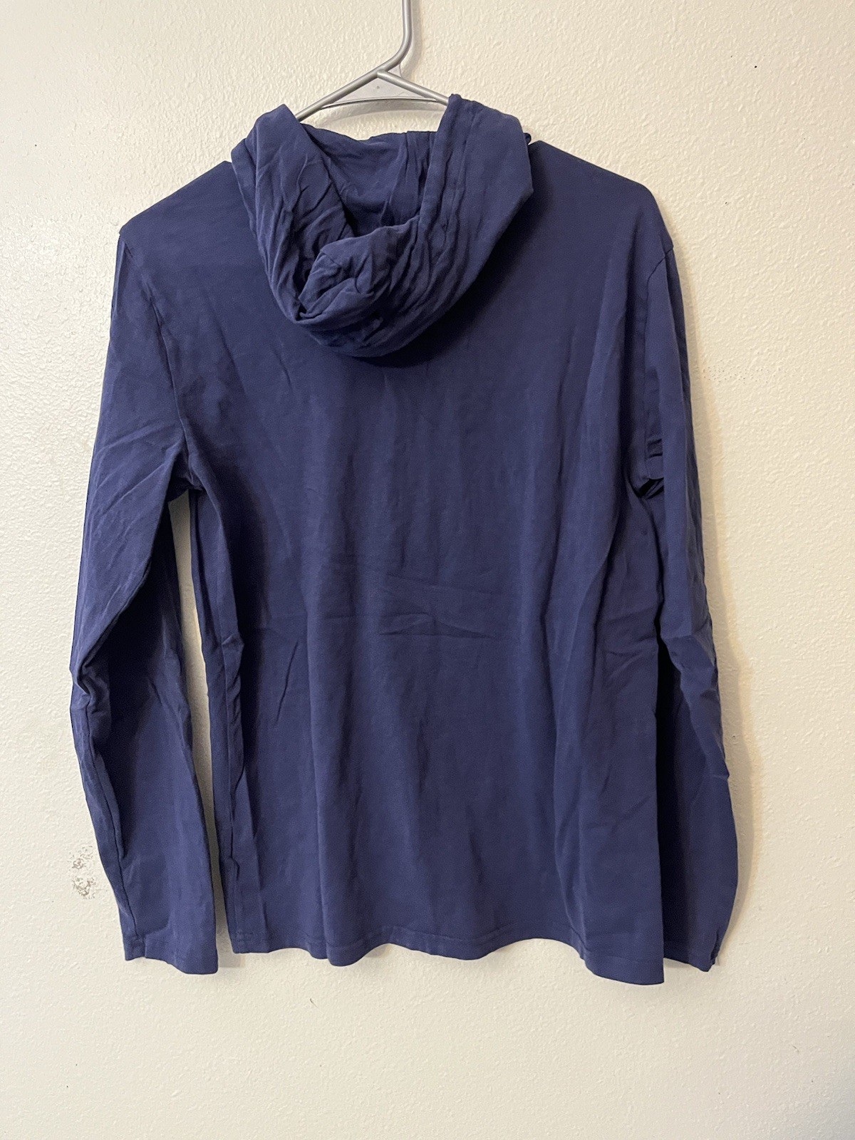 Polo Ralph Lauren T-shirt Hoodie Long Sleeve Navy Blue Small Men Lightweight thumbnail 3