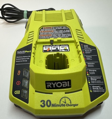 #ad #ad Ryobi P117 Battery Charger 18V Green ONE 30 Minute Fast Charge TESTED amp; WORKS $24.89