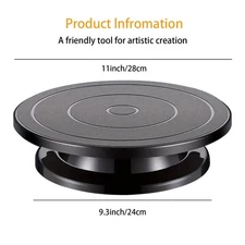 1 x 11-inch 360° Rotating Cake Stand