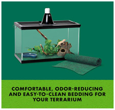 ZILLA - Green 20L/29Gal - REPTILE / AMPHIBIAN TERRARIUM MAT LINER CARPET  