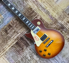 Les Paul Electric Guitar Left Hand Jimmy page Flame maple veneer free shipping