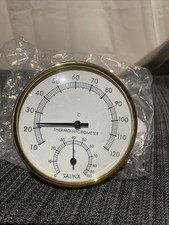 New Sauna Thermometer 2 in 1 Fahrenheit Thermometer Hygrometer for Sauna Room