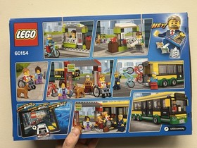 LEGO CITY: Bus Station (60154)  New Rare Retired Car Newsstand Bike Travel Dog