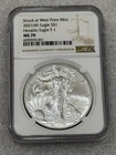 2021 (W) Silver Eagle Type 1 NGC MS 70 Brown Label WP Mint ~~ No Spots (062)