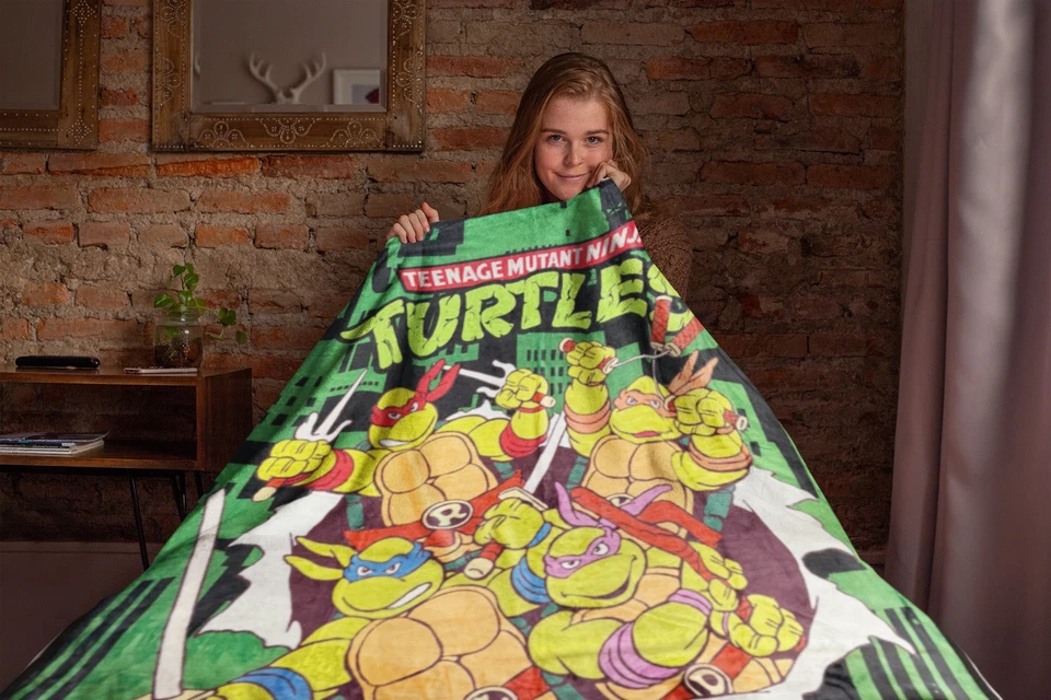 Teenage Mutant Ninja Turtles Blanket Breakthrough Design Lap Throw 46" x 60" - Image 2 of 3