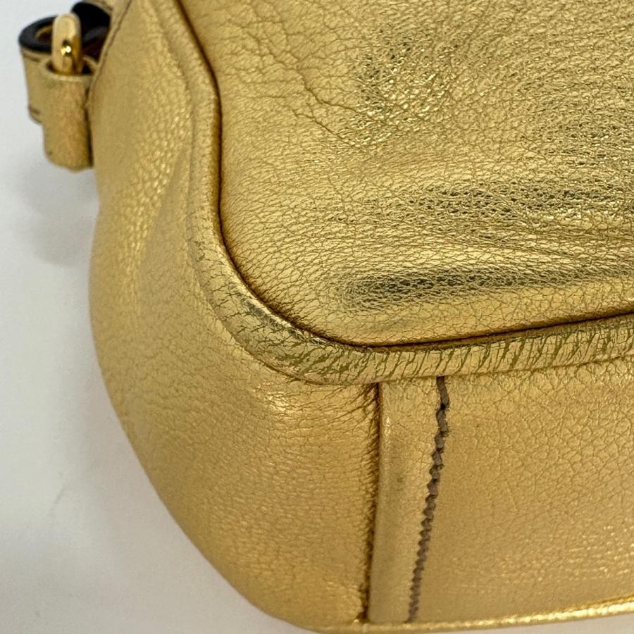 PRADA Shoulder Bag 1BH096 Gold Leather #BS1631 thumbnail 3