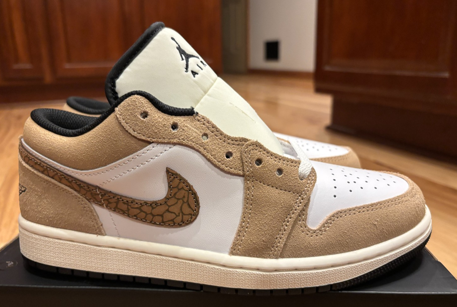 Nike Air Jordan 1 Low SE Hemp Light British Tan White DZ4130 201 Men's Size 7