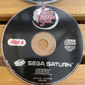 SEGA Panzer Dragoon Saga Sega Saturn PAL 4 Disc Set Discs Only 1998