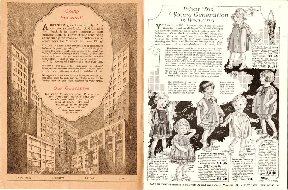 1923 Lane Bryant Baby's Own Book, Catalog, 39 pages plus the covers - Image 3 of 4