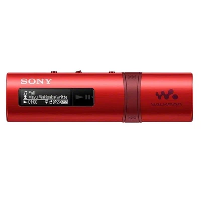 Sony MP3 NWZ-B183F Protable Music Player 4GB USB MP3 Player Red Walkman - Image 1 of 3