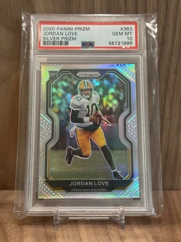 2020 Panini Prizm Jordan Love RC #363 SILVER Prizm Gem Mint PSA 10