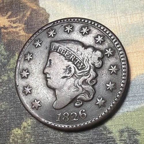Photo of a 1826-P Large Cent from an eBay listing that sold on Jul 19, 2026
